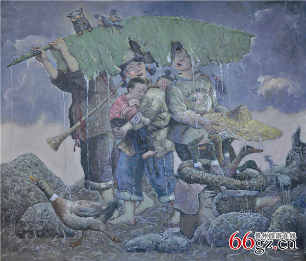 《春雨来临》-------140CM×120CM-------布面油画.jpg