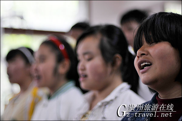 侗族大歌进入贵阳市盲聋哑学校